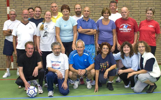 Deelnemers aan de sportinstuif